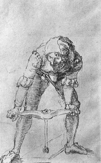 Albrecht Durer Study of a Man with a Drill oil painting image